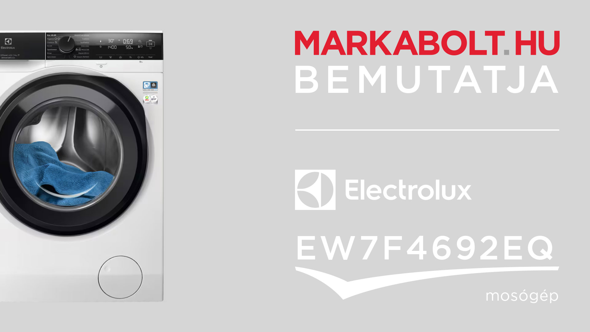 N&eacute;zd meg a Electrolux EW7F4692EQ vide&oacute;j&aacute;t