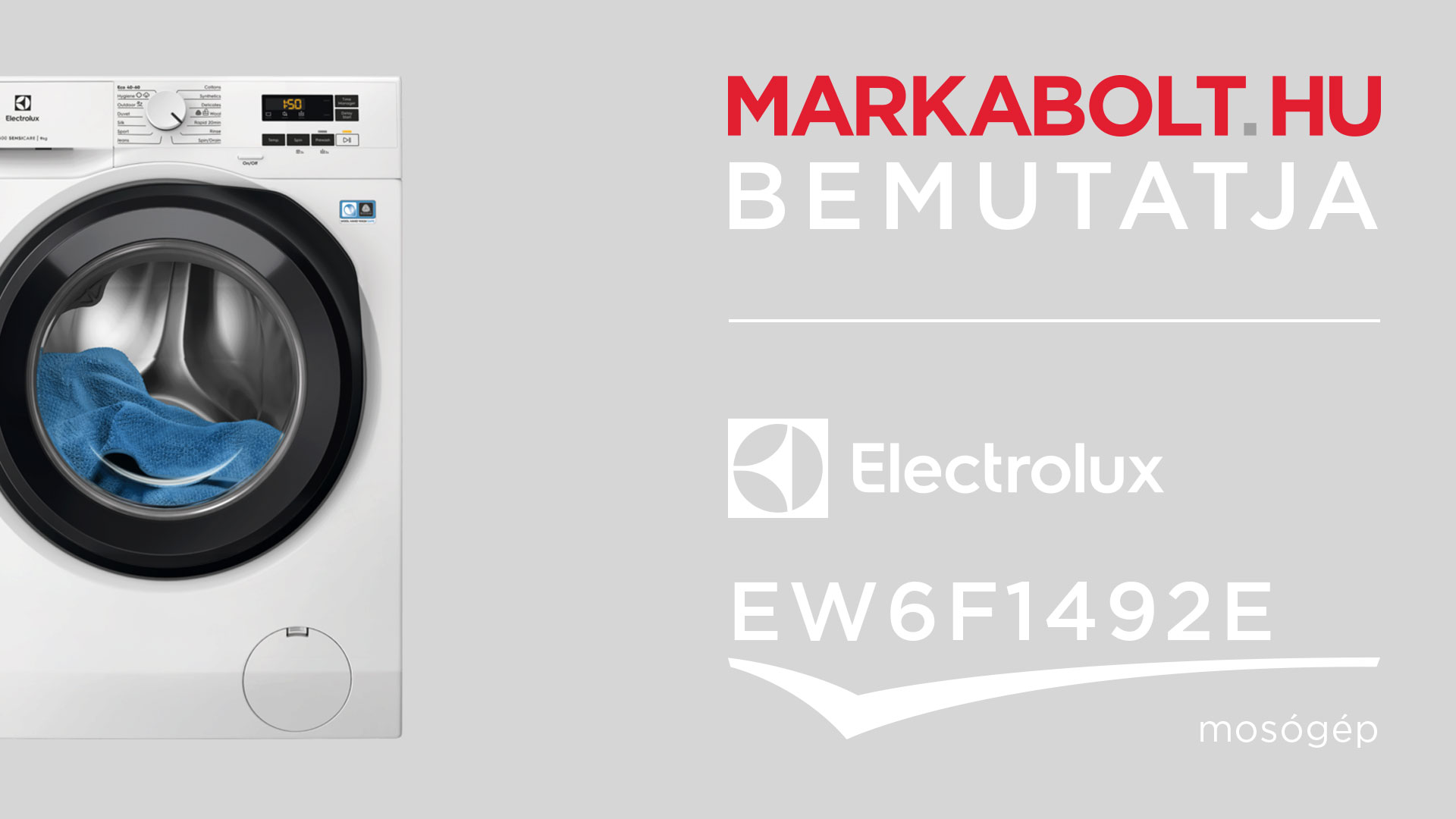 N&eacute;zd meg a Electrolux EW6F1492E vide&oacute;j&aacute;t