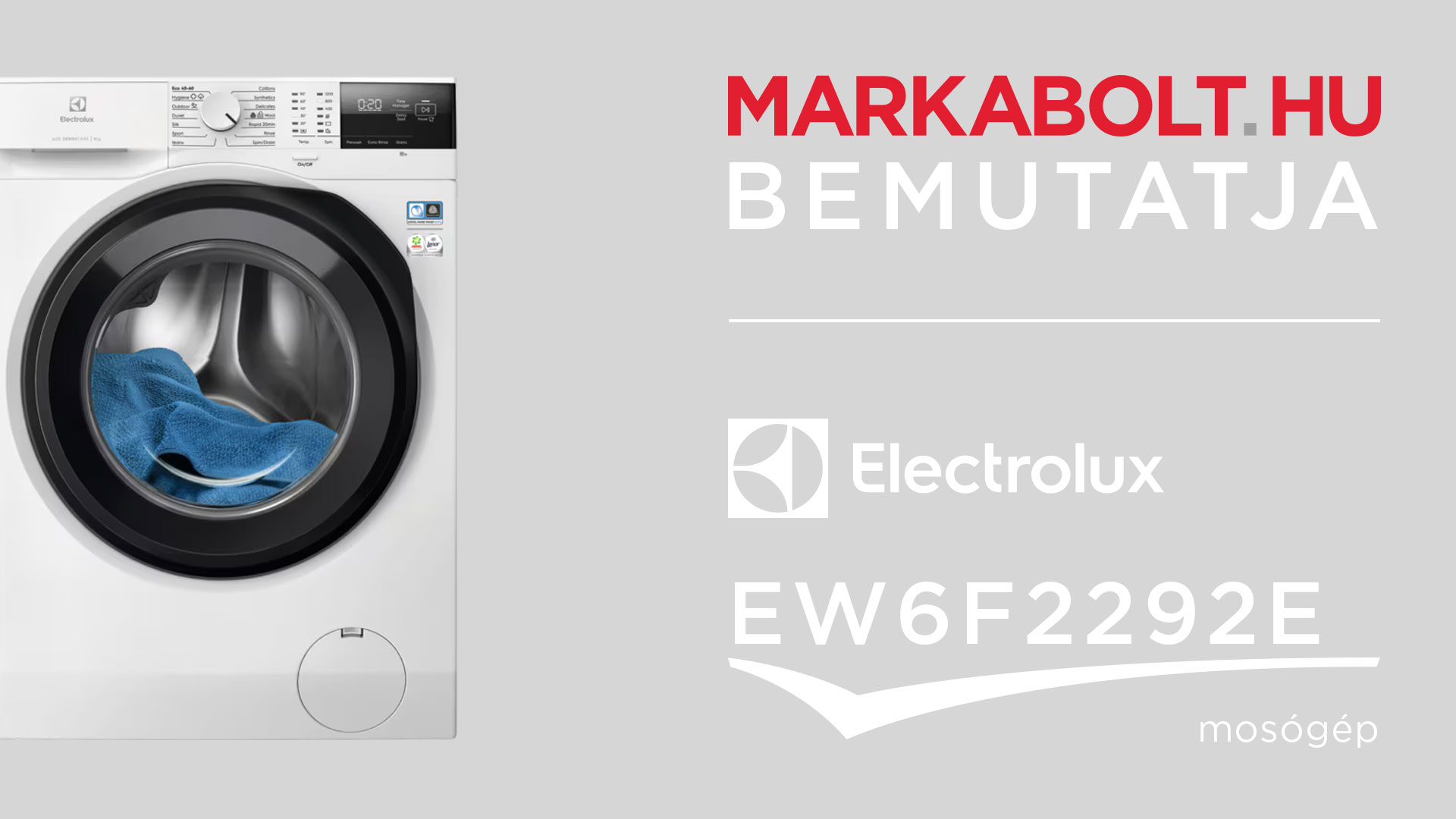 N&eacute;zd meg a Electrolux EW6F2292E vide&oacute;j&aacute;t
