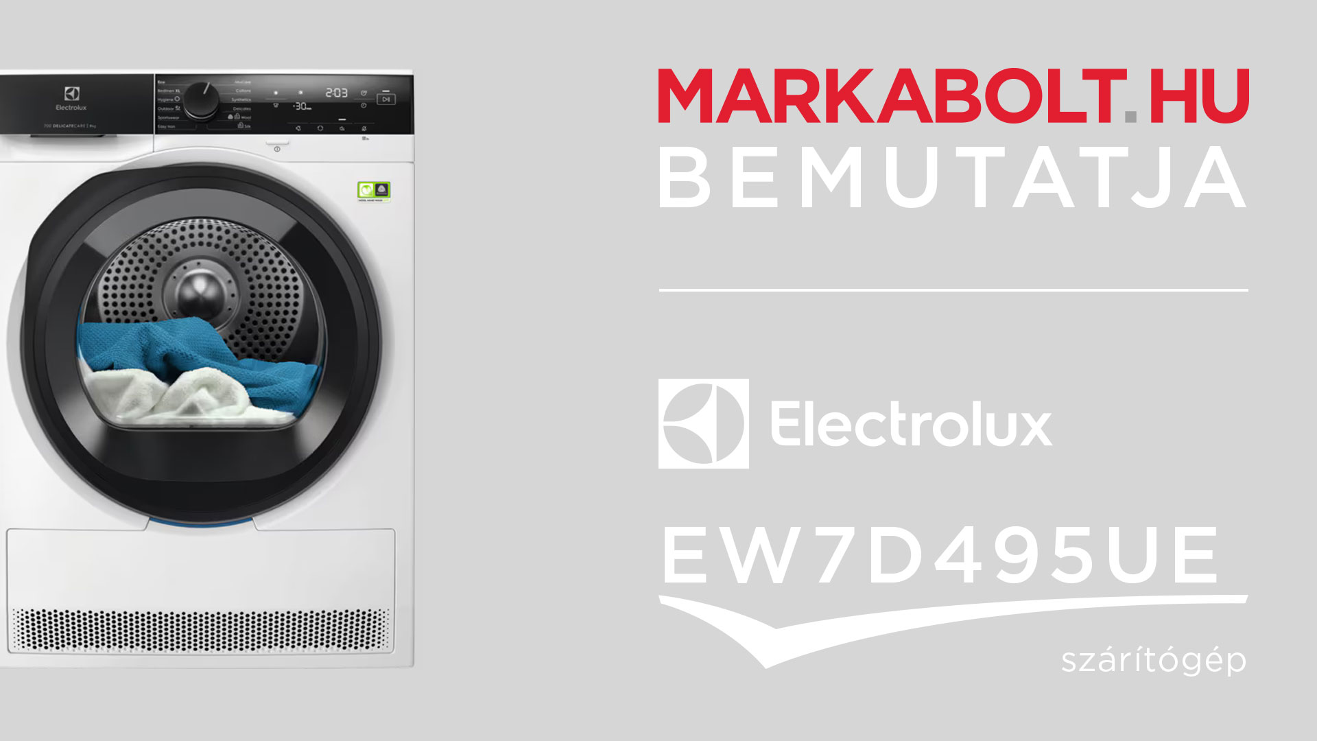 N&eacute;zd meg a Electrolux EW7D495UE vide&oacute;j&aacute;t