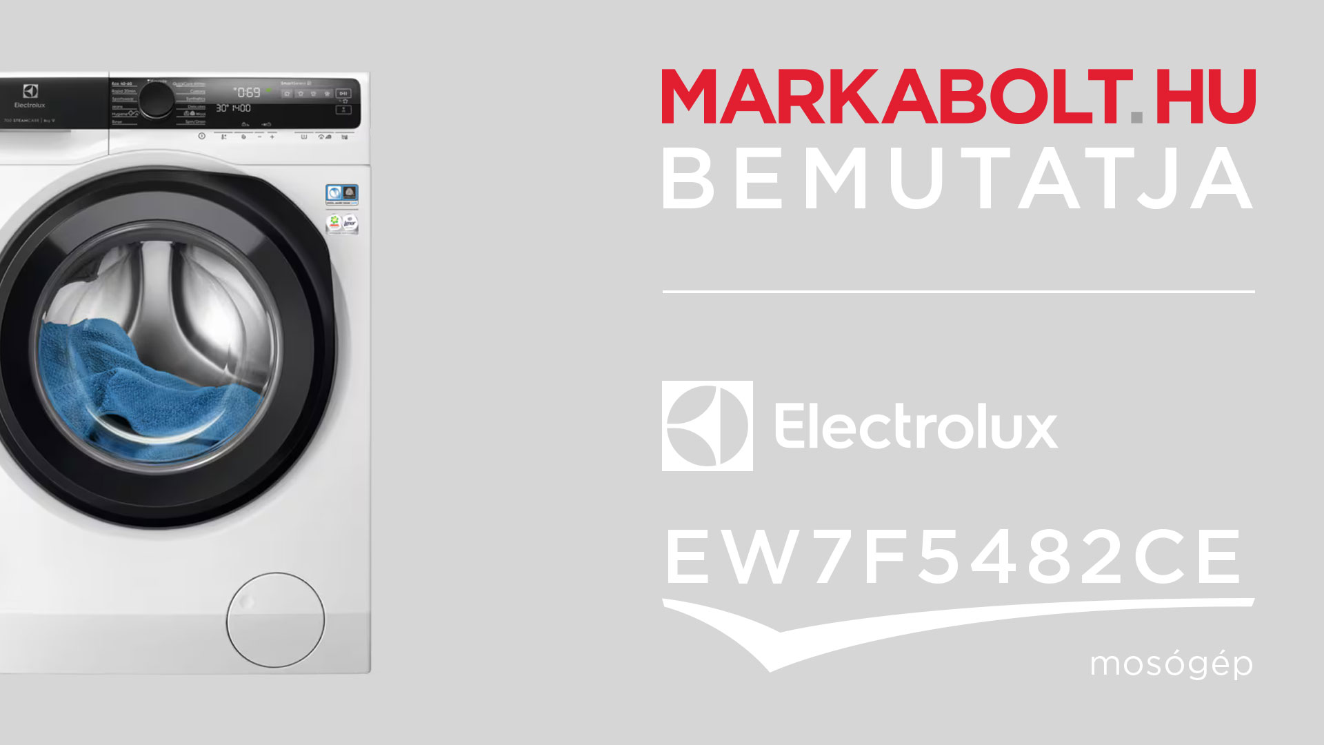 N&eacute;zd meg a Electrolux EW7F5482CE vide&oacute;j&aacute;t
