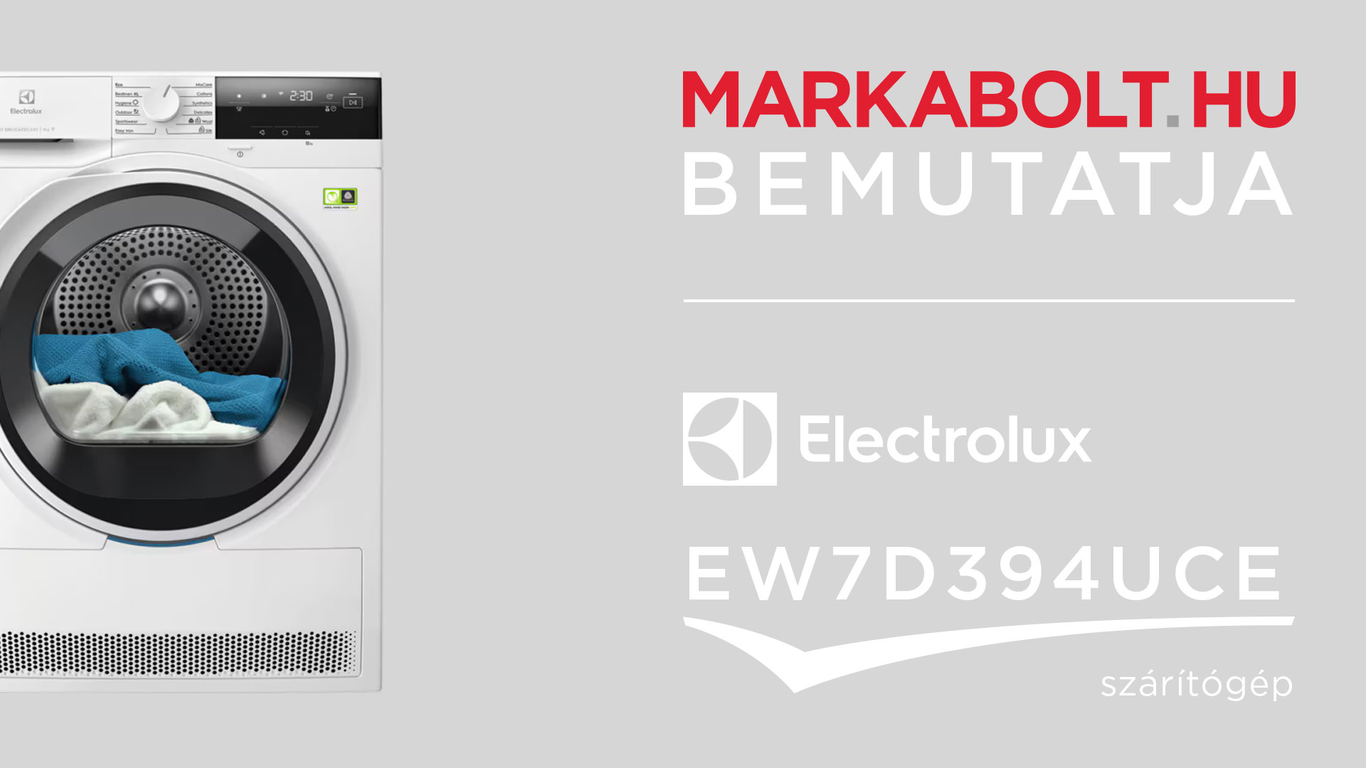 N&eacute;zd meg a Electrolux EW7D394UCE vide&oacute;j&aacute;t