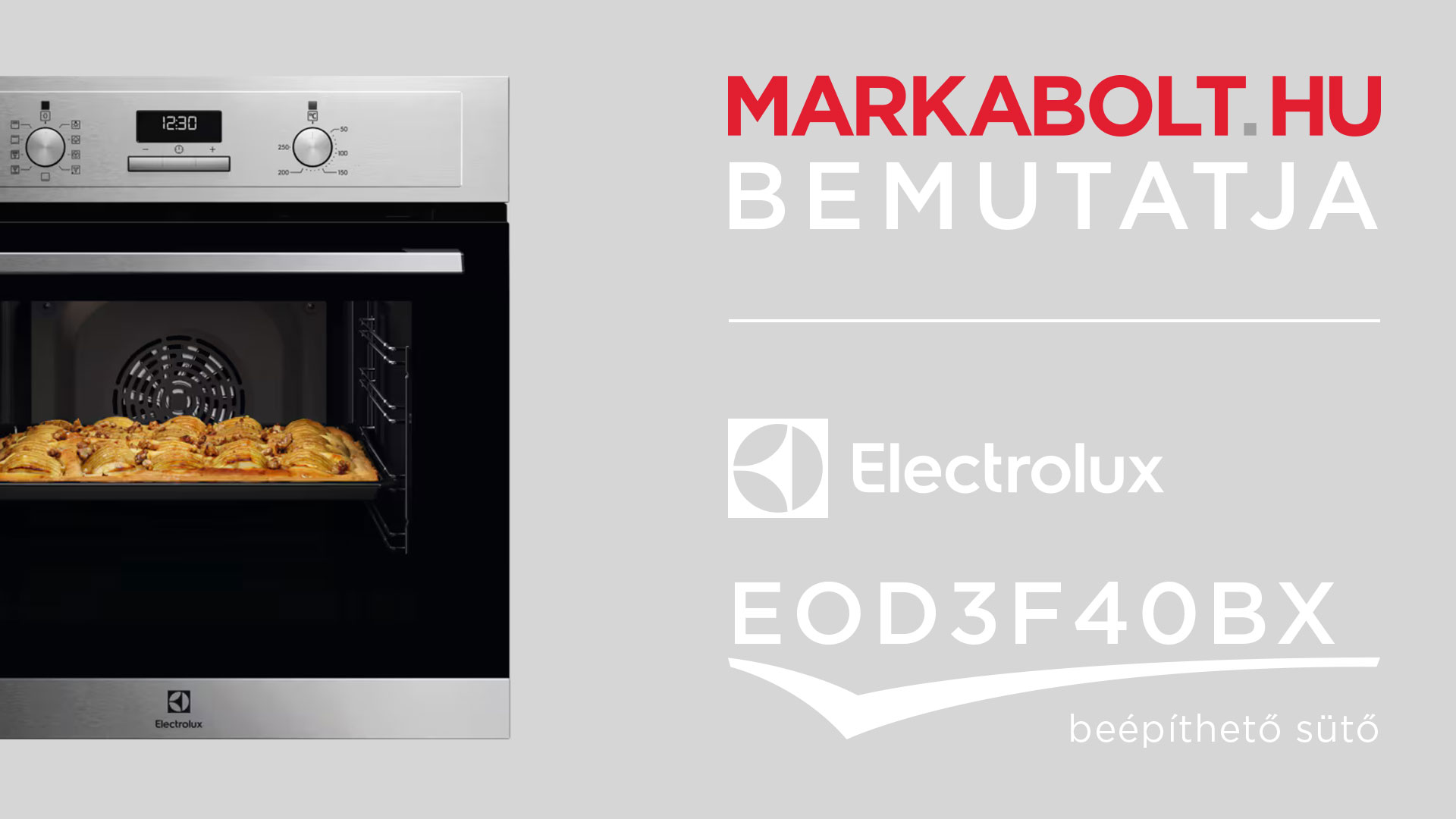 N&eacute;zd meg a Electrolux EOD3F40BX vide&oacute;j&aacute;t