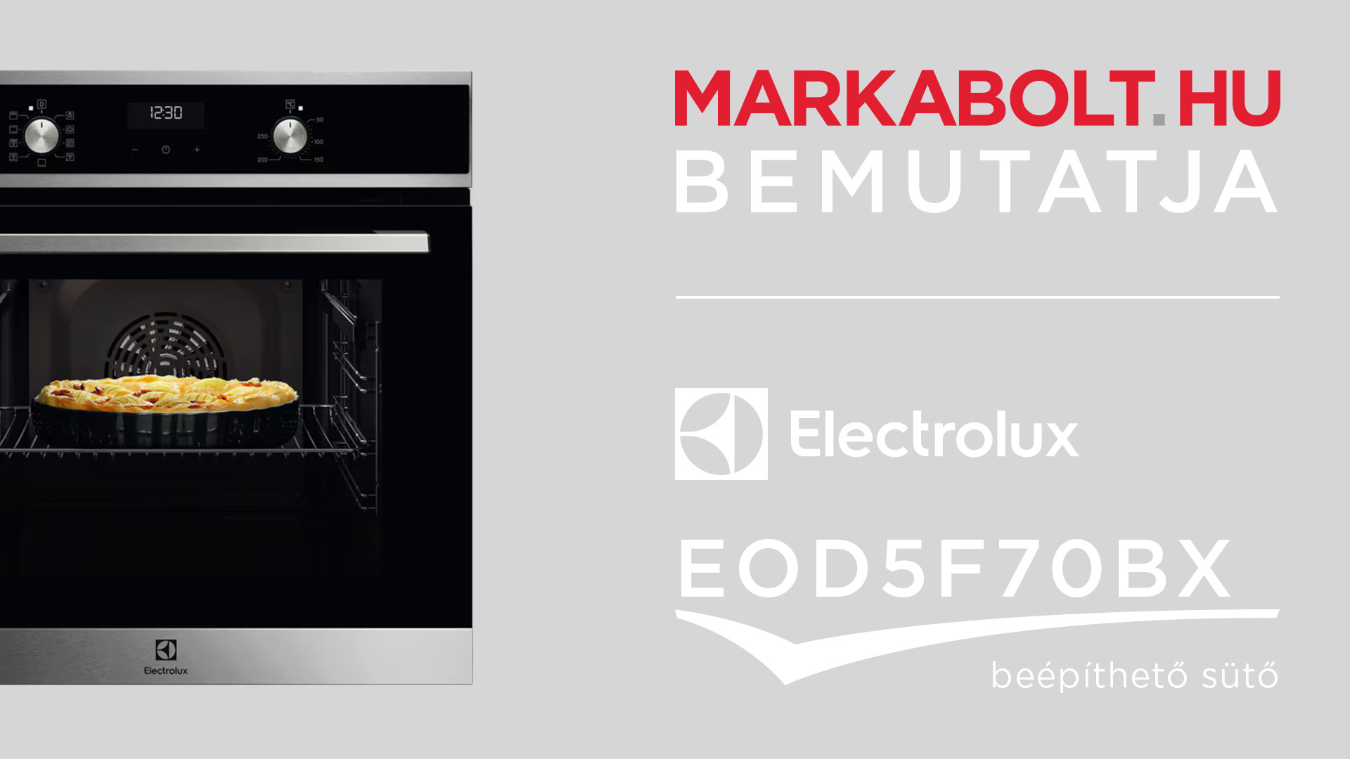 N&eacute;zd meg a Electrolux EOD5F70BX vide&oacute;j&aacute;t