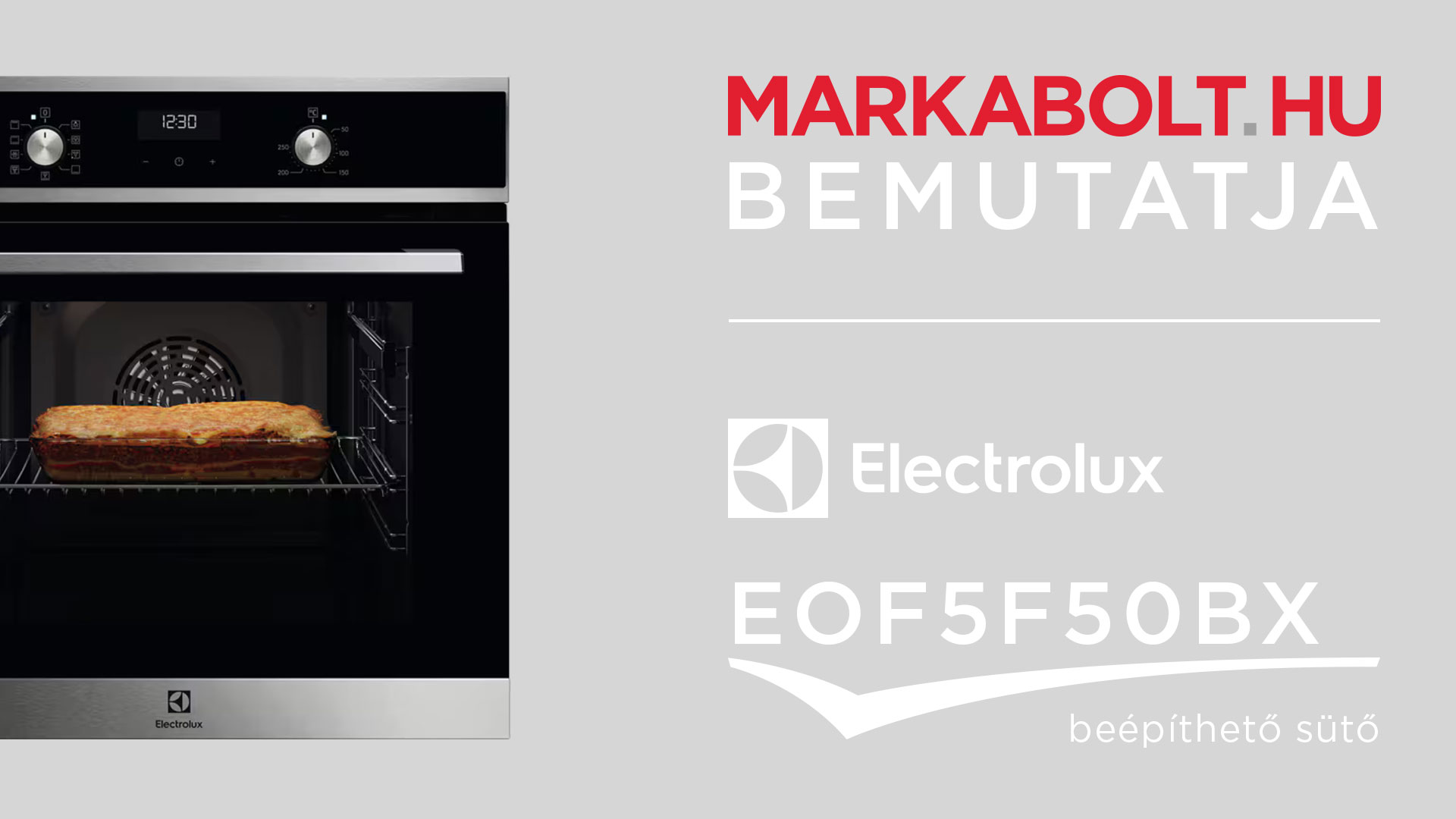 N&eacute;zd meg a Electrolux EOF5F50BX vide&oacute;j&aacute;t