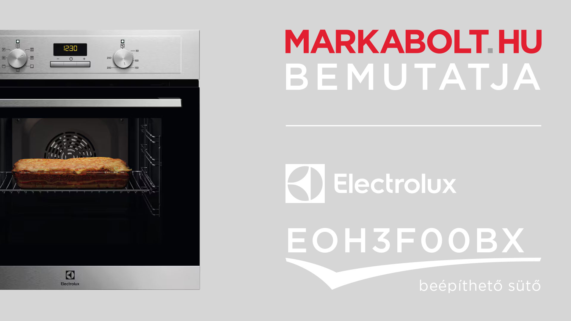 N&eacute;zd meg a Electrolux EOH3F00BX vide&oacute;j&aacute;t