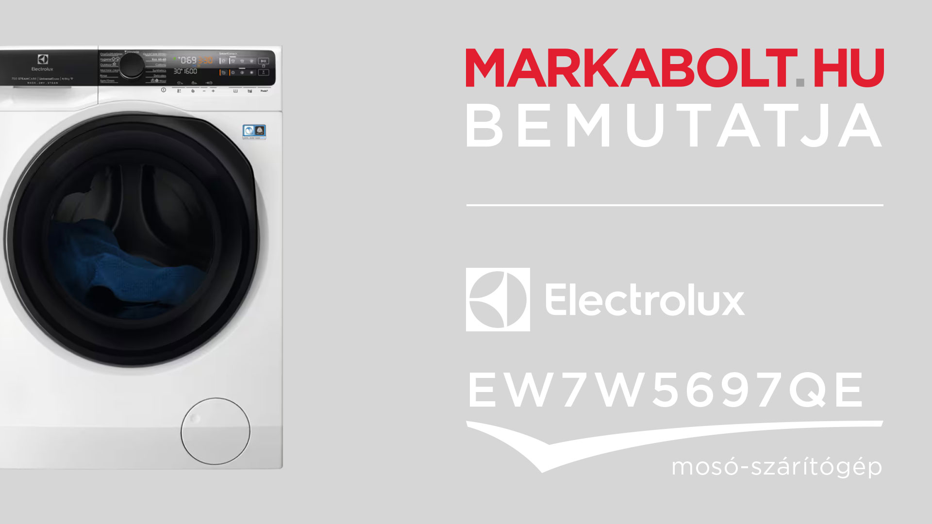 N&eacute;zd meg a Electrolux EW7W5697QE vide&oacute;j&aacute;t