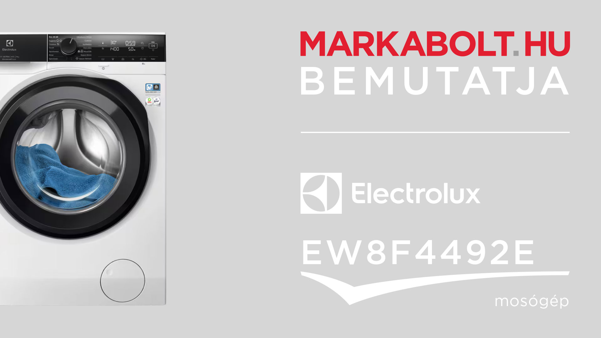N&eacute;zd meg a Electrolux EW8F4492E vide&oacute;j&aacute;t