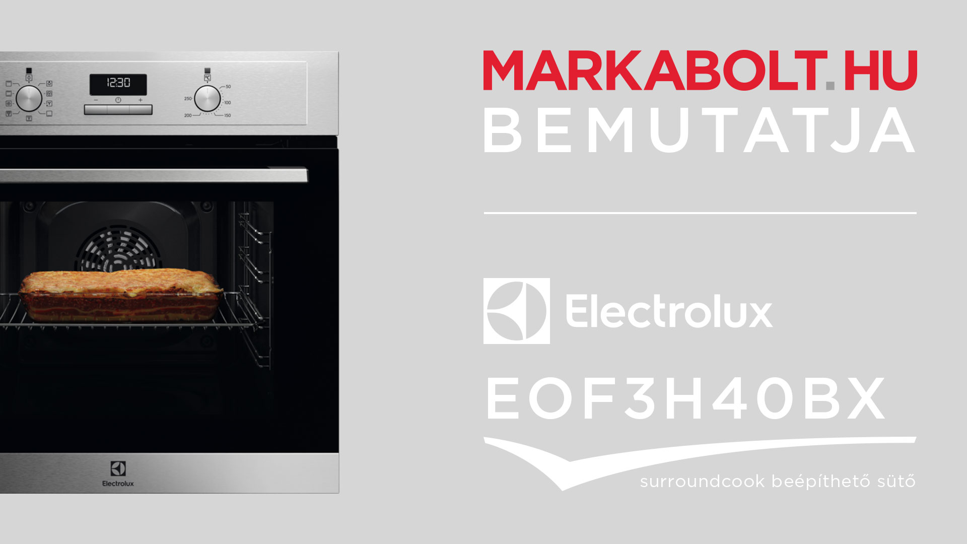 N&eacute;zd meg a Electrolux EOF3H40BX vide&oacute;j&aacute;t