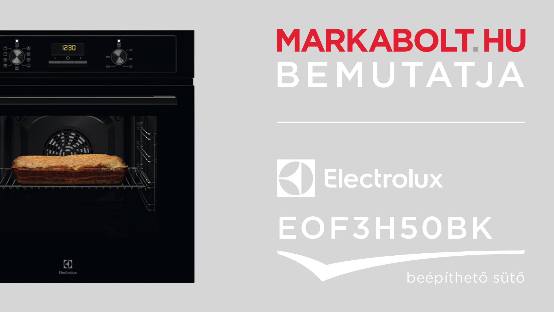 N&eacute;zd meg a Electrolux EOF3H50BK vide&oacute;j&aacute;t
