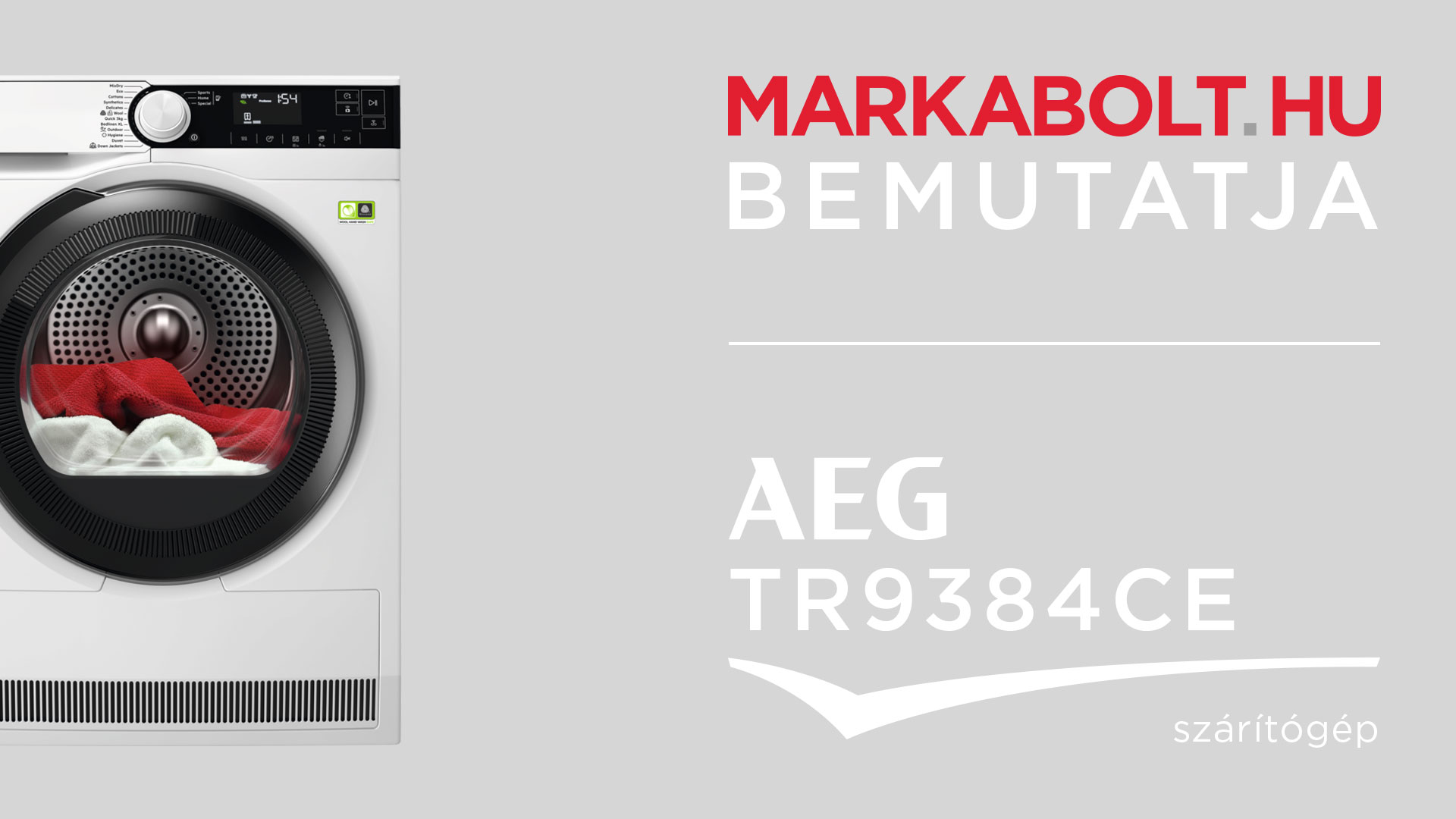N&eacute;zd meg a AEG TR9384CE vide&oacute;j&aacute;t