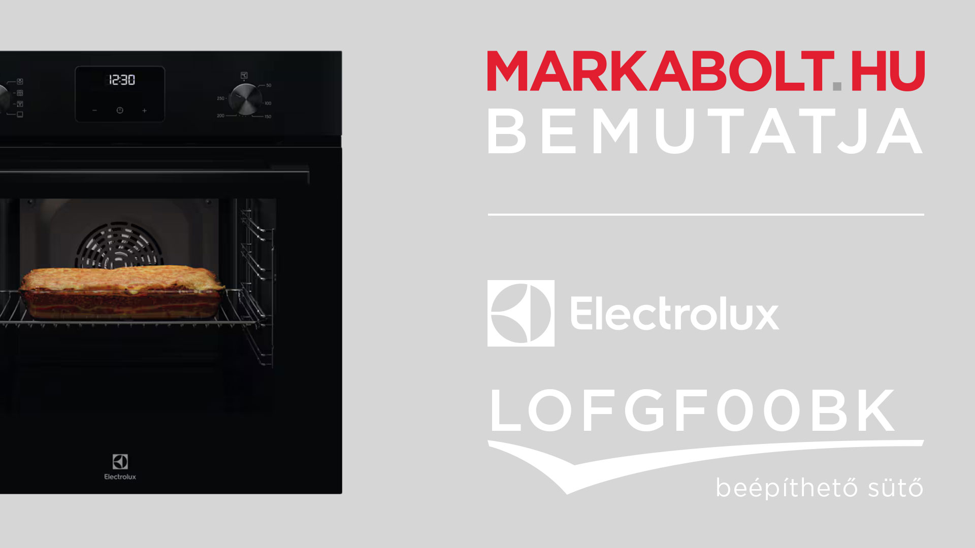 N&eacute;zd meg a Electrolux LOFGF00BK vide&oacute;j&aacute;t