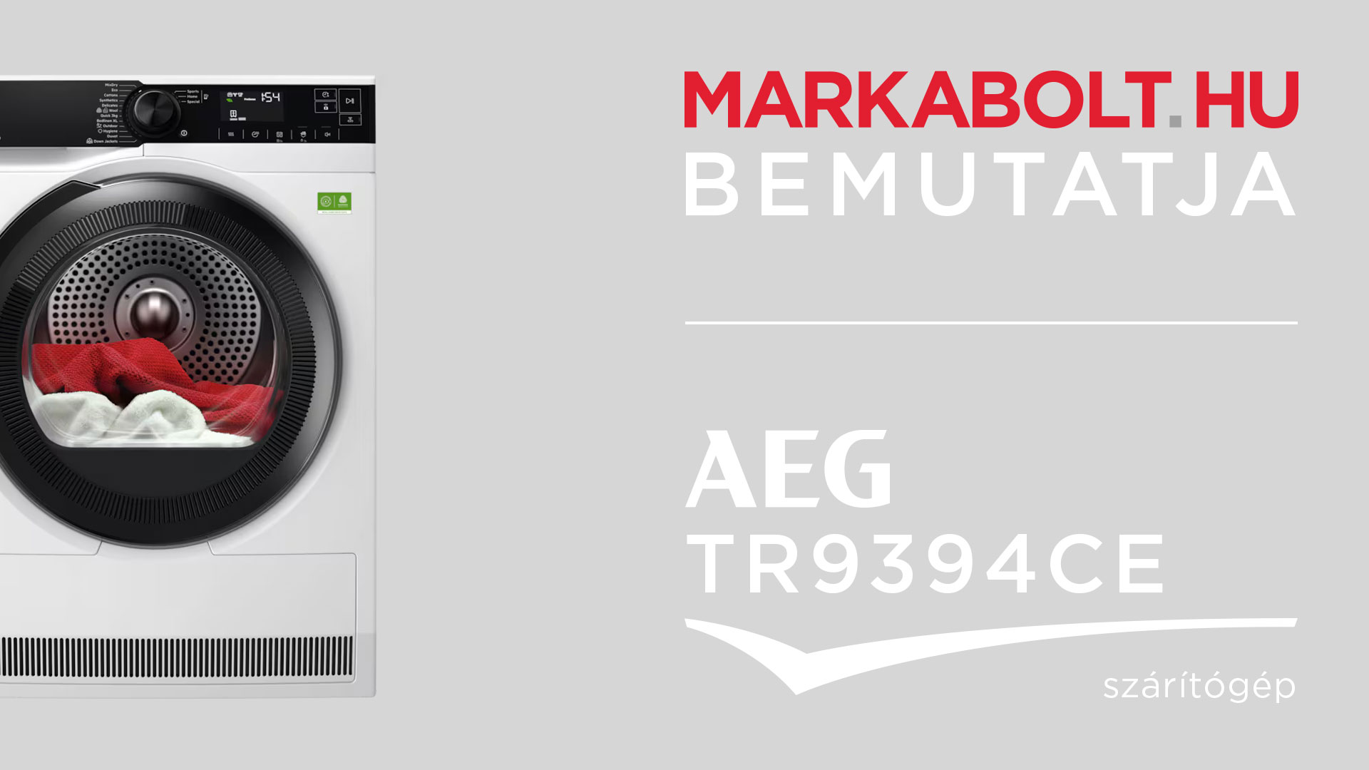 N&eacute;zd meg a AEG TR9394CE vide&oacute;j&aacute;t