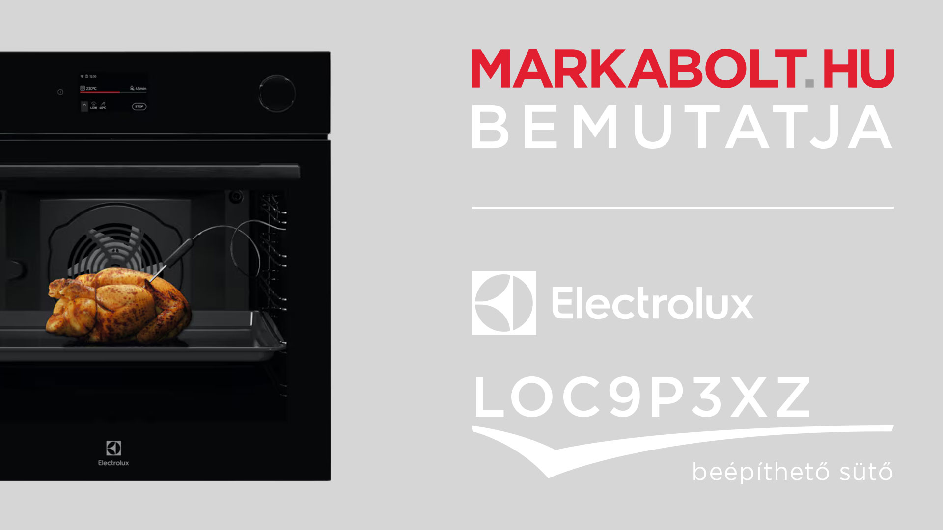 N&eacute;zd meg a Electrolux LOC9P3XZ vide&oacute;j&aacute;t