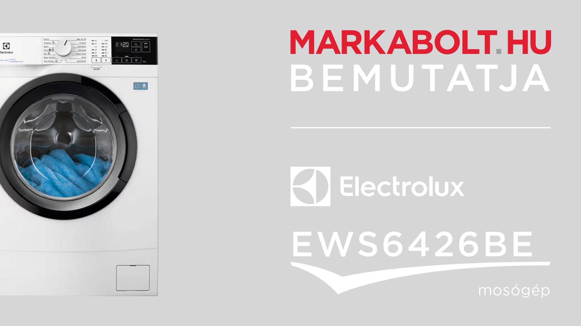N&eacute;zd meg a Electrolux EWS6426BE vide&oacute;j&aacute;t