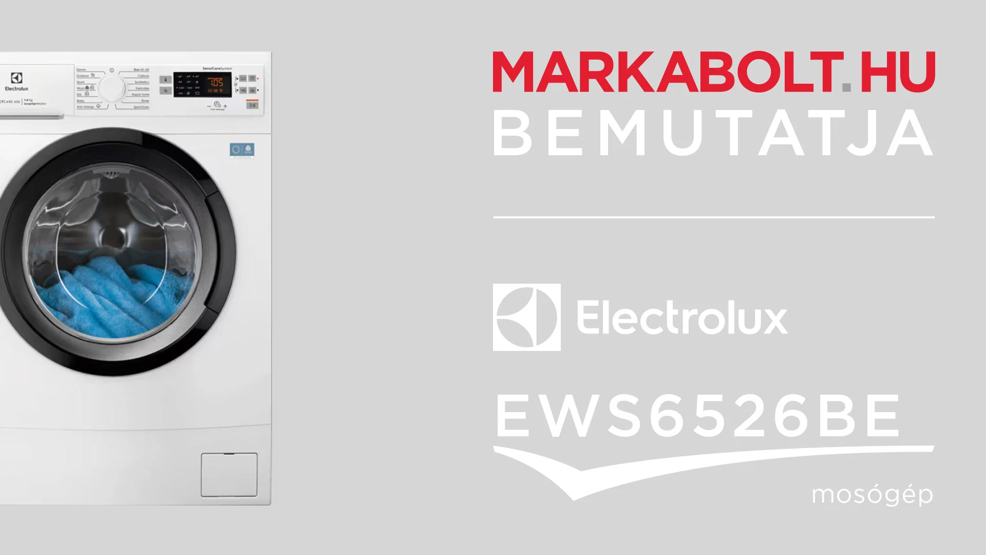 N&eacute;zd meg a Electrolux EWS6526BE vide&oacute;j&aacute;t