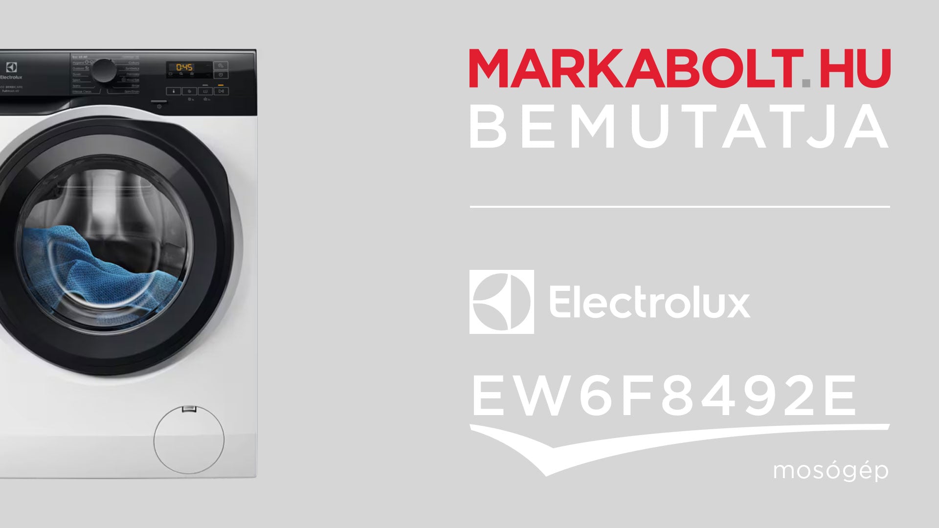 N&eacute;zd meg a Electrolux EW6F8492E vide&oacute;j&aacute;t