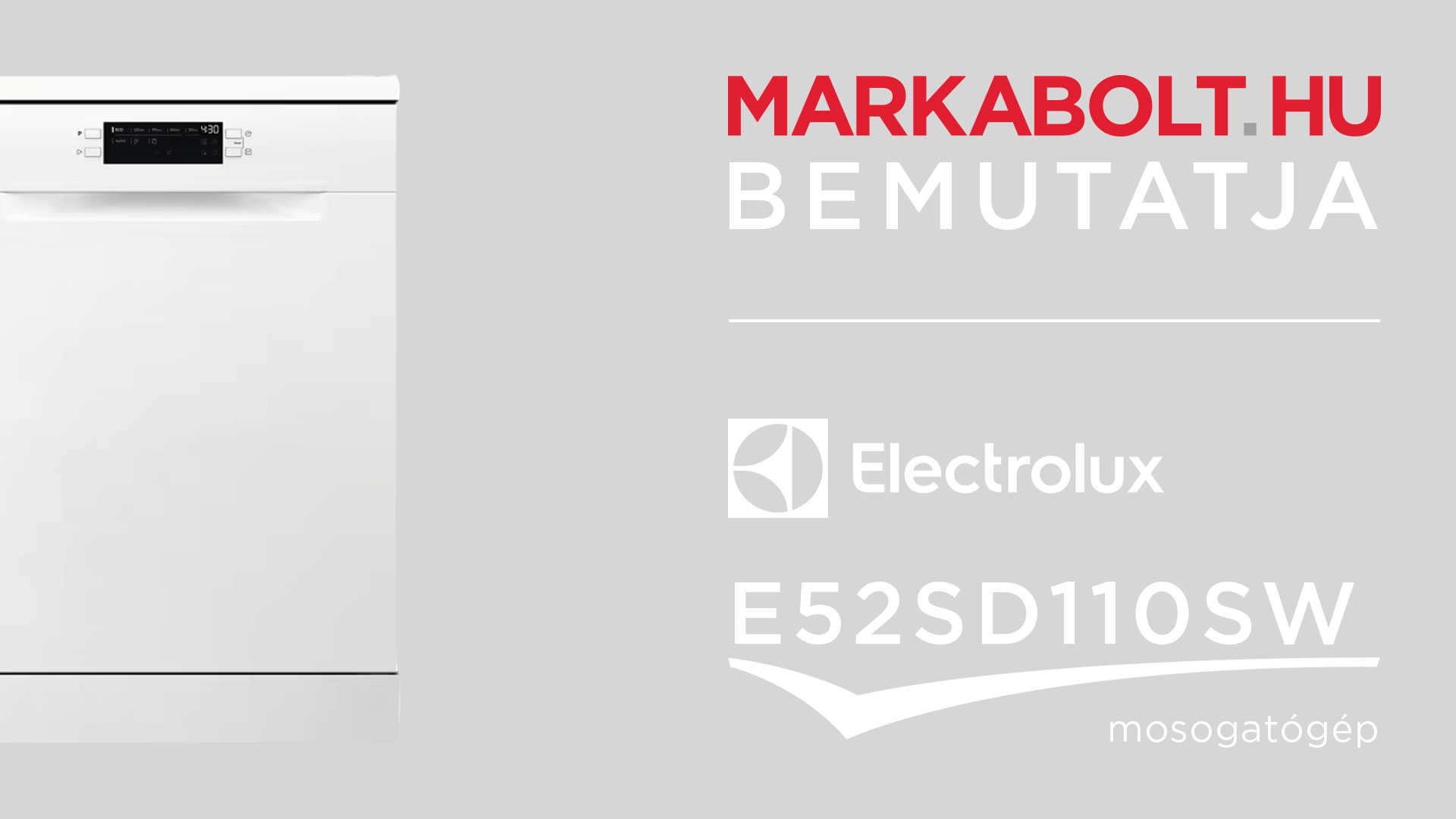 N&eacute;zd meg a Electrolux E52SD110SW vide&oacute;j&aacute;t