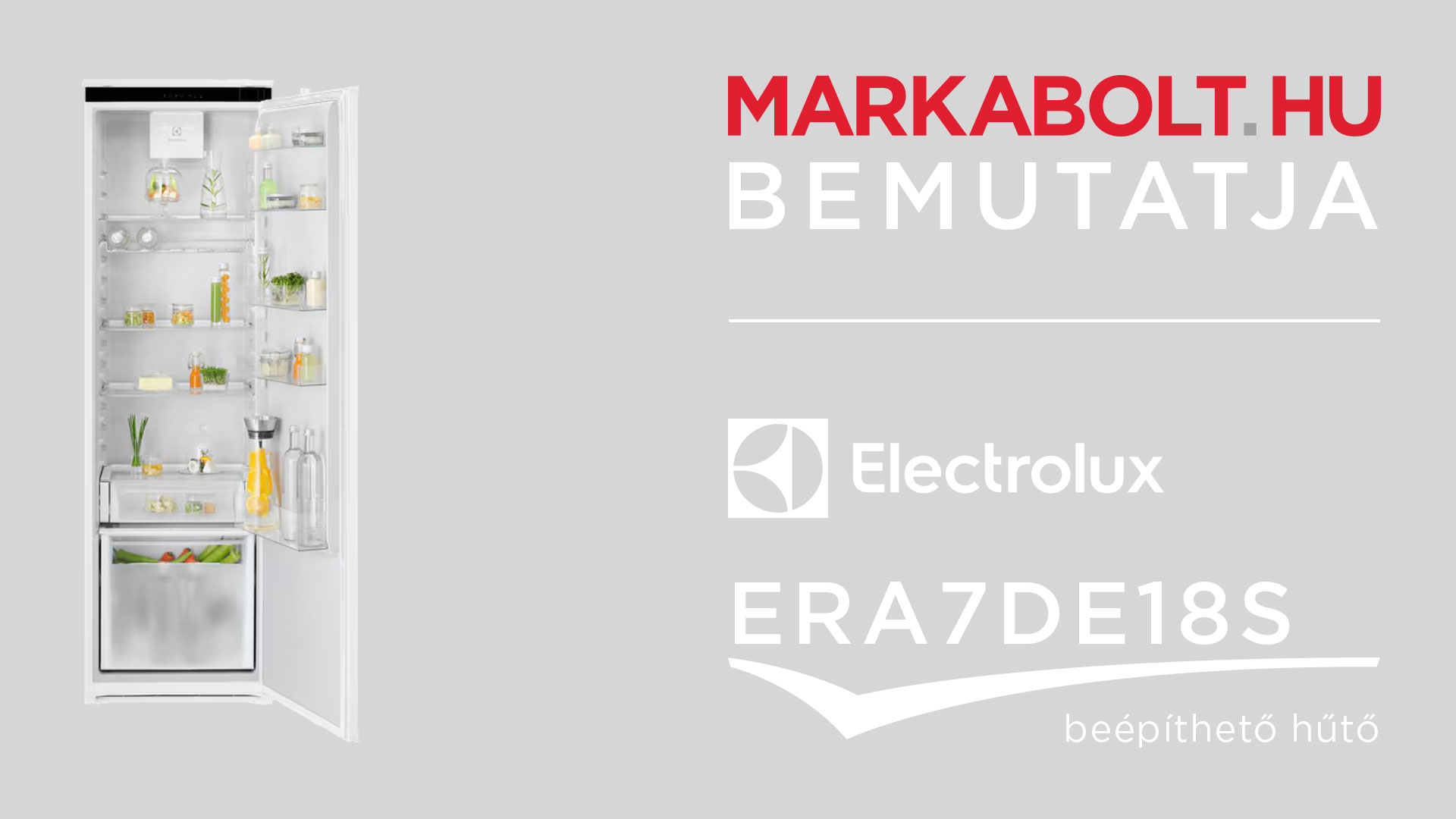 N&eacute;zd meg a Electrolux ERA7DE18S vide&oacute;j&aacute;t