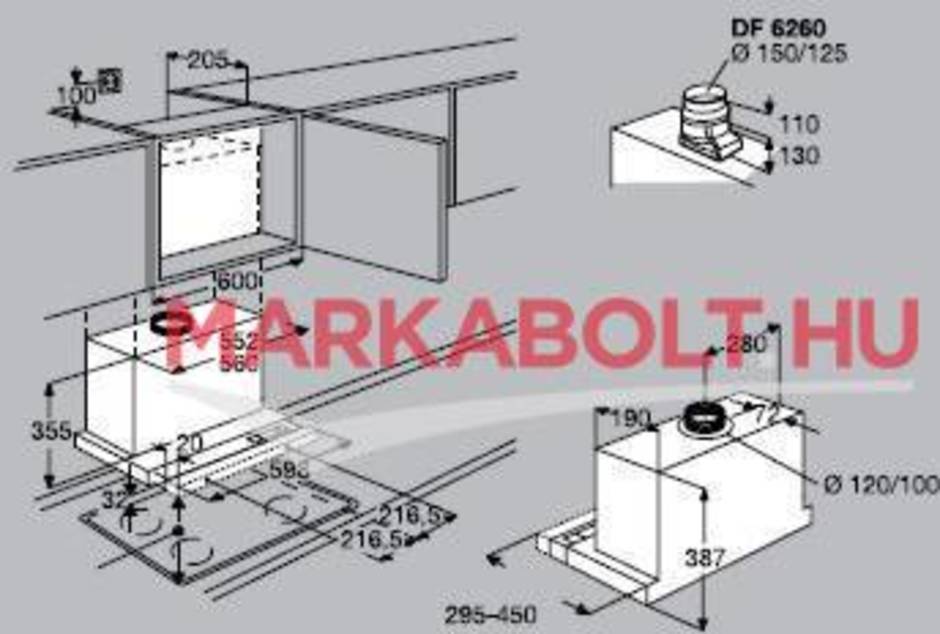 AEG DF 6260-ML páraelszívó :: AEG 60 cm széles páraelszívó :: AEG