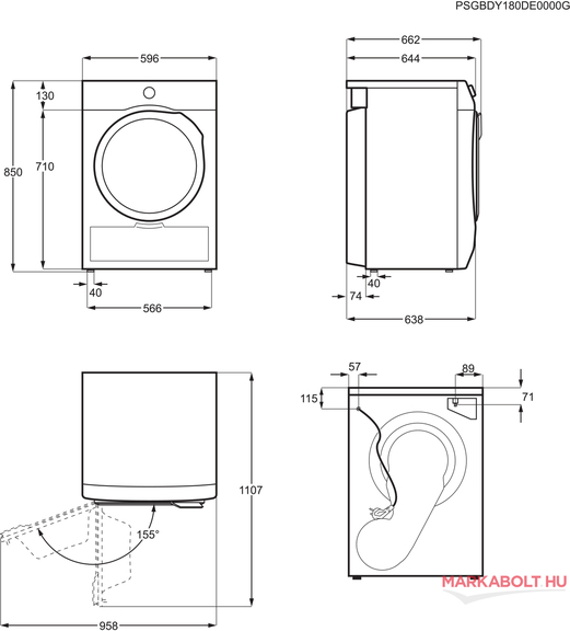 Electrolux EW7D39BOCE szárítógép 3 év garancia