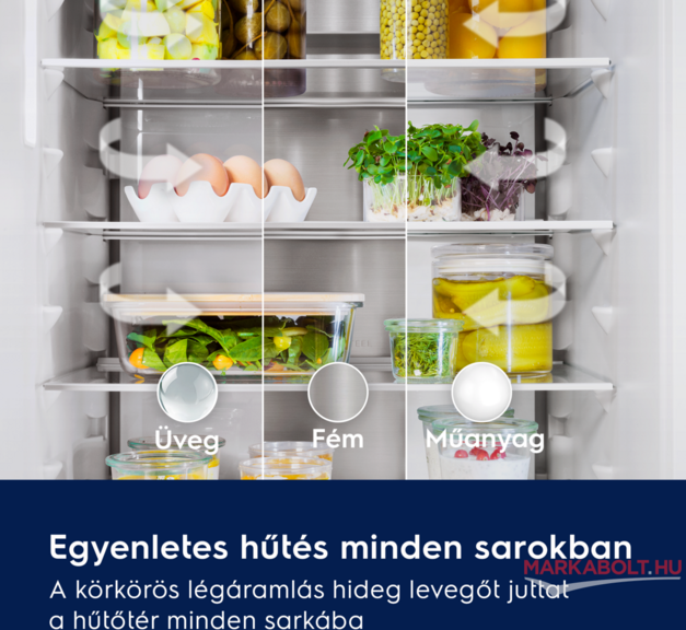 Electrolux ENA7CE19S beépíthető hűtőgép 3 év garancia