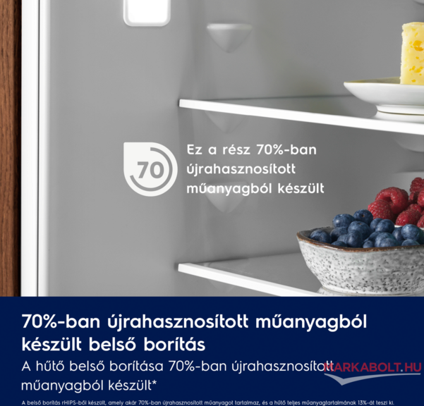 Electrolux ENA7NE18S beépíthető hűtőgép 3 év garancia