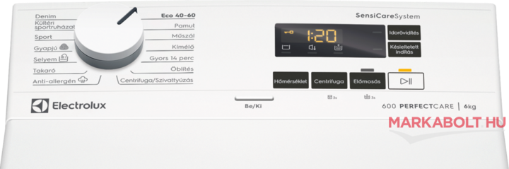 Electrolux EW6T106H felültöltős mosógép 2 év garancia