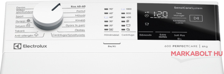 Electrolux EW6T206H felültöltős mosógép 2 év garancia